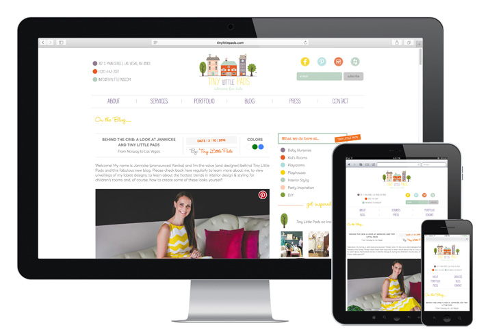Responsive blog powered by a custom built content management system (CMS)